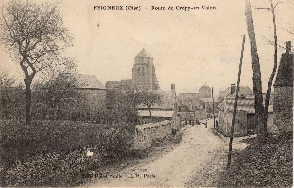 60 - FEIGNEUX - Route de Crépy-en-Valois - Edit. Rollet Emile - 10-09-23.jpg