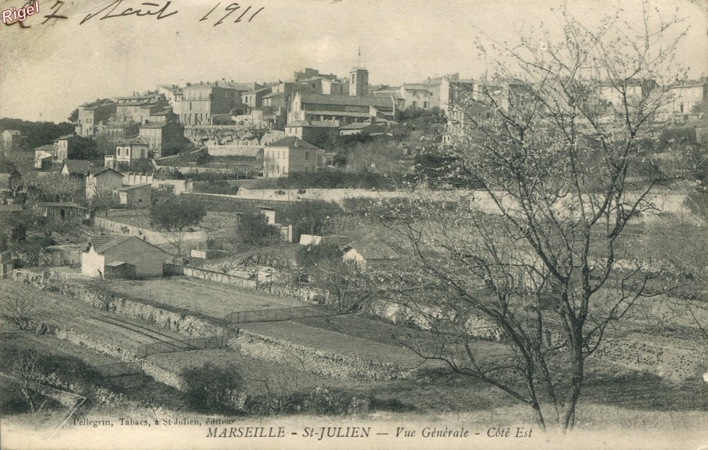 13-12-Marseille - St-Julien - Vue Générale - Côté EST - Pellegrin Tabacs éditeur.jpg